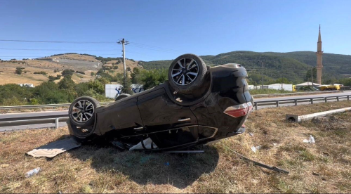 Samsun'da Gurbeti Ailesinin Bulunduu Aracn Kaza Yapmas Sonucu 4 Kii Yaraland